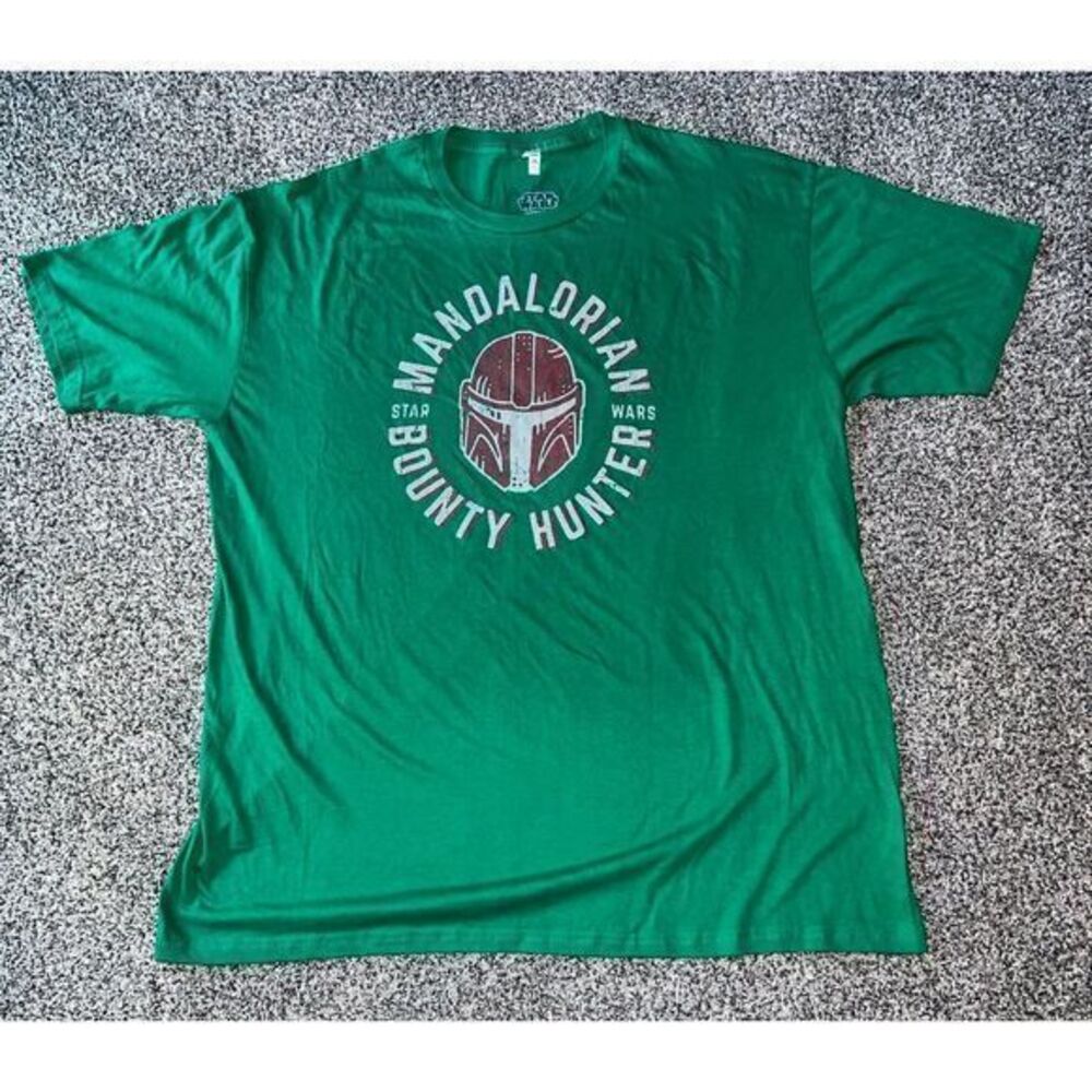 NWOT Men's Green‎ Star Wars Mandalorian Bounty Hunter Tee size 2XL